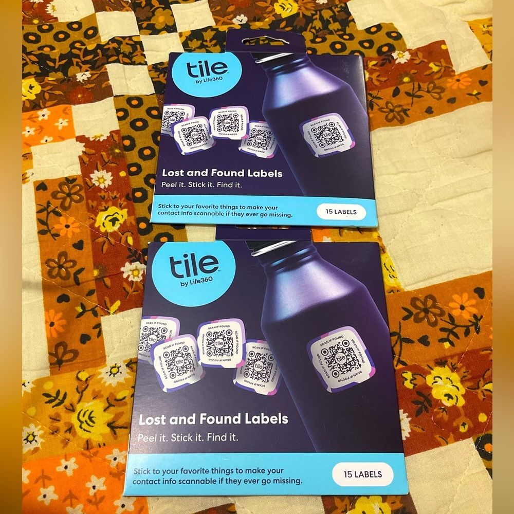 2 Packs! Tile by Life360 Lost & Found Labels 30 ct